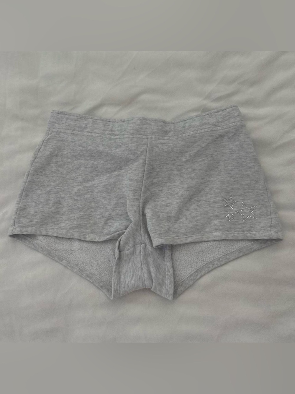 Grey Hollister Fold-Over Sweatshorts